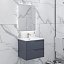 Mueble de baño Módena suspendido 2 cajones de Disbain 